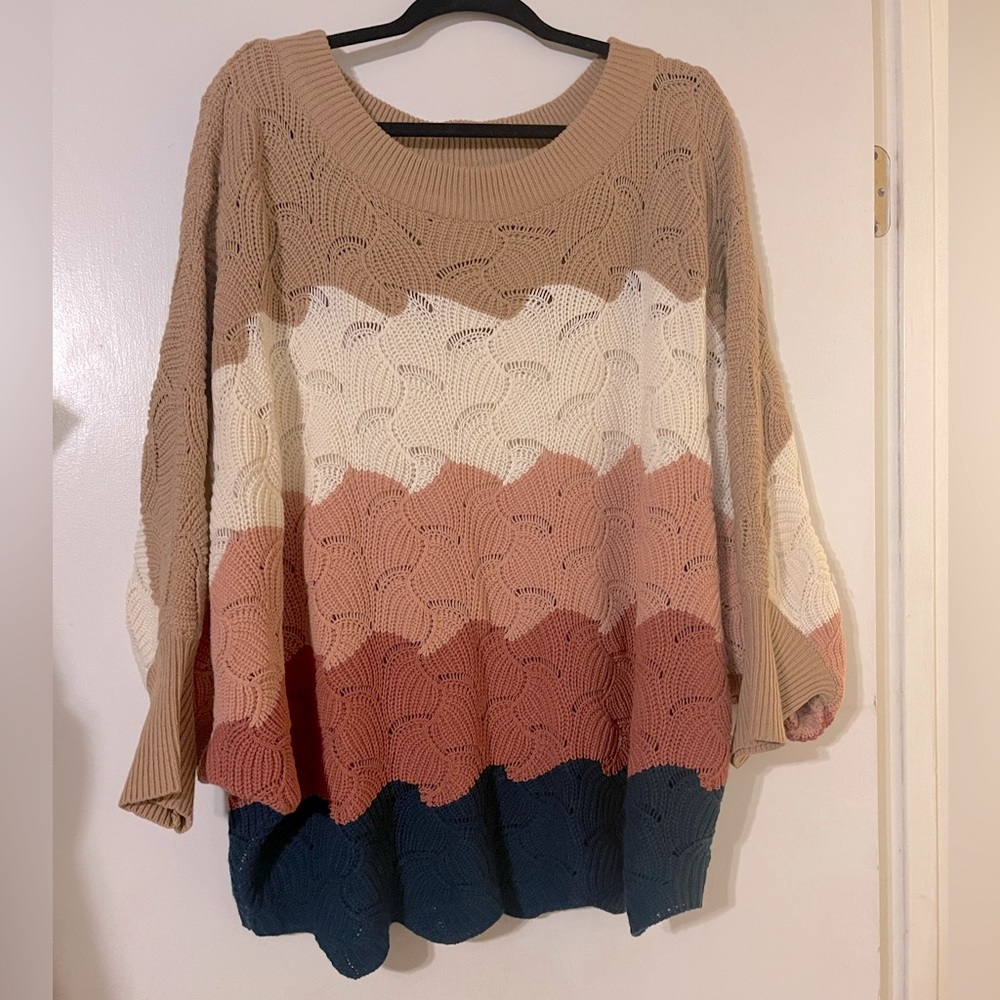 Multi colored sweater